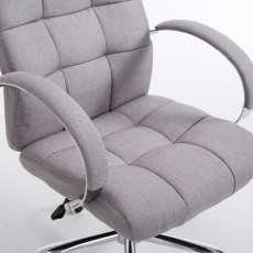 Kancelárska stolička Mikos, textil, šedá - 9