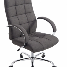 Kancelárska stolička Mikos, textil, tmavo šedá - 1