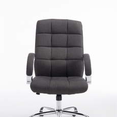 Kancelárska stolička Mikos, textil, tmavo šedá - 2