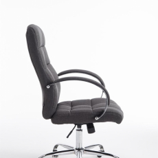 Kancelárska stolička Mikos, textil, tmavo šedá - 3