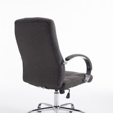 Kancelárska stolička Mikos, textil, tmavo šedá - 4