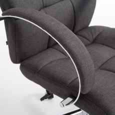 Kancelárska stolička Mikos, textil, tmavo šedá - 6