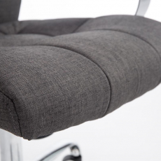 Kancelárska stolička Mikos, textil, tmavo šedá - 9
