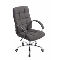 Kancelárska stolička Mikos, textil, tmavo šedá
