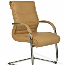 Kancelárska stolička Milano, syntetická koža, béžová - 1
