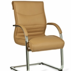 Kancelárska stolička Milano, syntetická koža, béžová - 2