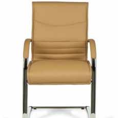 Kancelárska stolička Milano, syntetická koža, béžová - 4