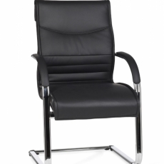 Kancelárska stolička Milano, syntetická koža, čierna - 2