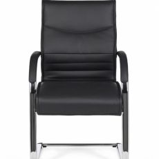 Kancelárska stolička Milano, syntetická koža, čierna - 3