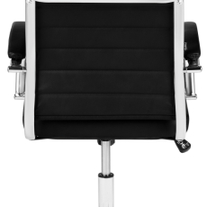 Kancelárska stolička Mollis, syntetická koža, čierna - 5