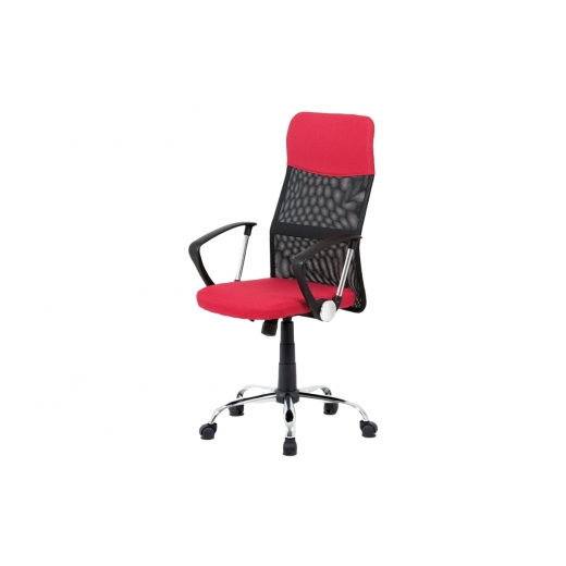 Kancelárska stolička Monica, červená/čierna - 1