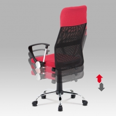 Kancelárska stolička Monica, červená/čierna - 3