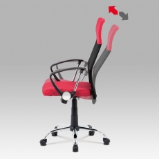 Kancelárska stolička Monica, červená/čierna - 4