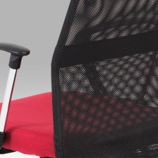 Kancelárska stolička Monica, červená/čierna - 9
