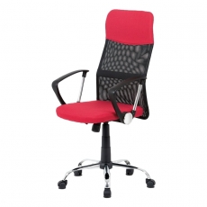 Kancelárska stolička Monica, červená/čierna - 1