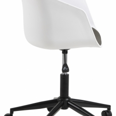 Kancelárska stolička Moon, tkanina, biela - 5