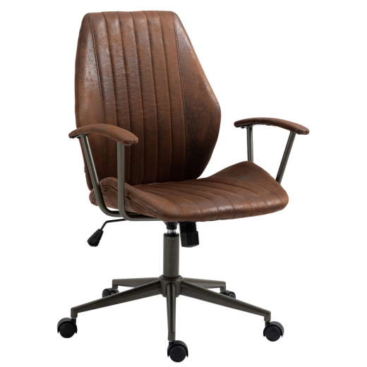 Kancelárska stolička Nampa, syntetická koža, koňaková - 1