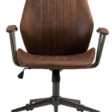 Kancelárska stolička Nampa, syntetická koža, koňaková - 2