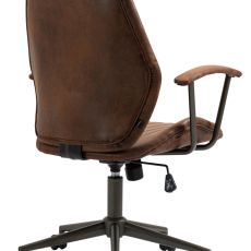 Kancelárska stolička Nampa, syntetická koža, koňaková - 4