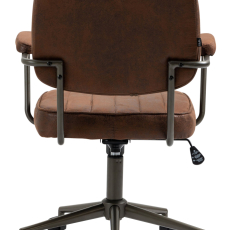 Kancelárska stolička Natrona, syntetická koža, čierna - 5