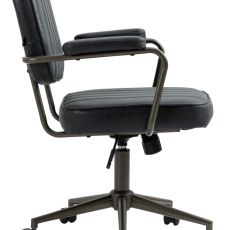 Kancelárska stolička Natrona, syntetická koža, koňaková - 3