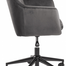 Kancelárska stolička Nora, tkanina, šedá - 3