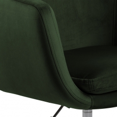 Kancelárska stolička Nora, tkanina, tmavo zelená - 6