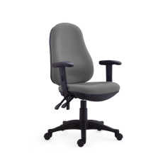 Kancelárska stolička Norton, textil, sivá - 1