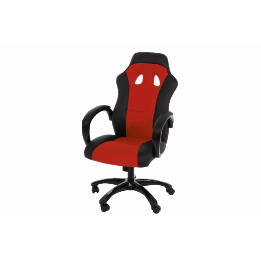 Kancelárska stolička Otterly, čierna/červená - 1