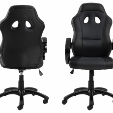 Kancelárska stolička Otterly, čierna/sivá - 2