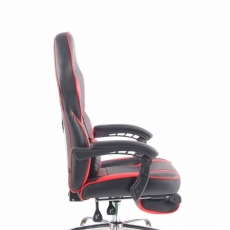 Kancelárska stolička Petri, čierna / červená - 3