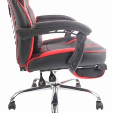 Kancelárska stolička Petri, čierna / červená - 6