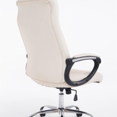 Kancelárska stolička Poseidon, syntetická koža, krémová - 3