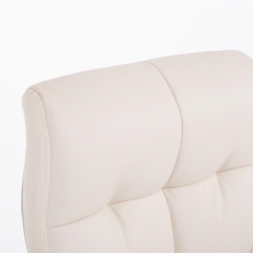 Kancelárska stolička Poseidon, syntetická koža, krémová - 4