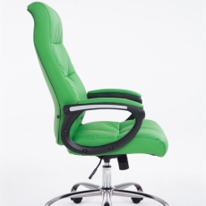 Kancelárska stolička Poseidon, syntetická koža, zelená - 2