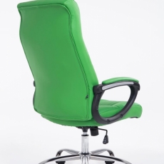 Kancelárska stolička Poseidon, syntetická koža, zelená - 3