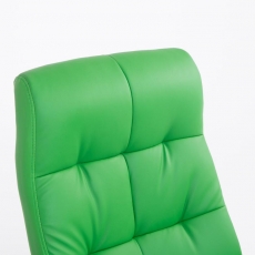 Kancelárska stolička Poseidon, syntetická koža, zelená - 4