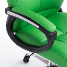 Kancelárska stolička Poseidon, syntetická koža, zelená - 5