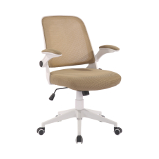 Kancelárska stolička Pretty White, textil, béžová - 1