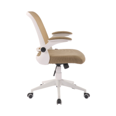 Kancelárska stolička Pretty White, textil, béžová - 3