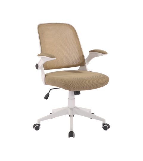 Kancelárska stolička Pretty White, textil, béžová