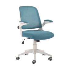Kancelárska stolička Pretty White, textil, modrá - 1