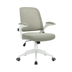 Kancelárska stolička Pretty White, textil, šedá