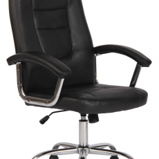 Kancelárska stolička Reedville, syntetická koža, čierna - 1