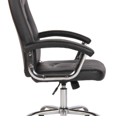 Kancelárska stolička Reedville, syntetická koža, čierna - 3