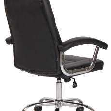 Kancelárska stolička Reedville, syntetická koža, čierna - 4