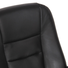 Kancelárska stolička Reedville, syntetická koža, čierna - 6