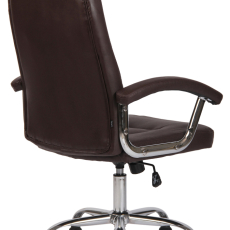 Kancelárska stolička Reedville, syntetická koža, hnedá - 4
