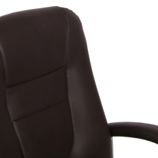 Kancelárska stolička Reedville, syntetická koža, hnedá - 6