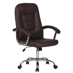 Kancelárska stolička Reedville, syntetická koža, hnedá